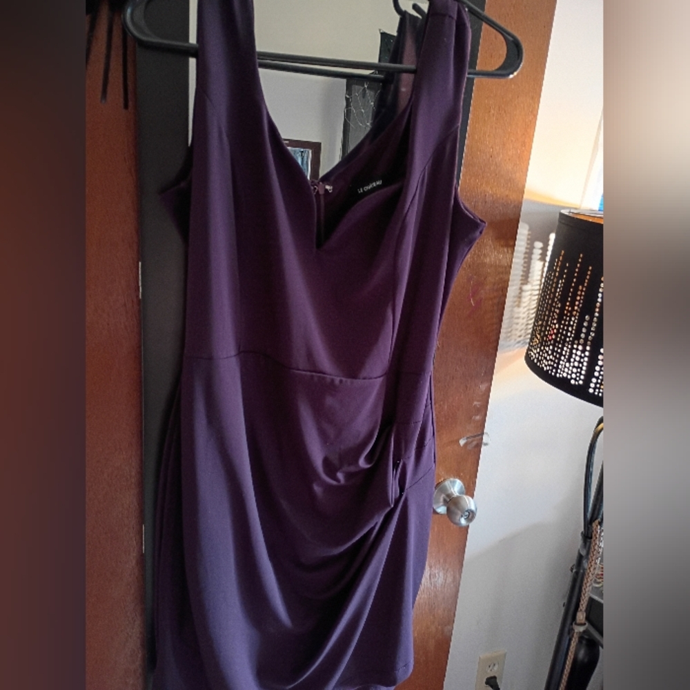Purple Bodycon Cocktail Dress